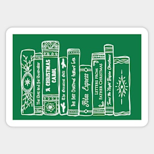 Classic Christmas Bookshelf No.3 Sticker